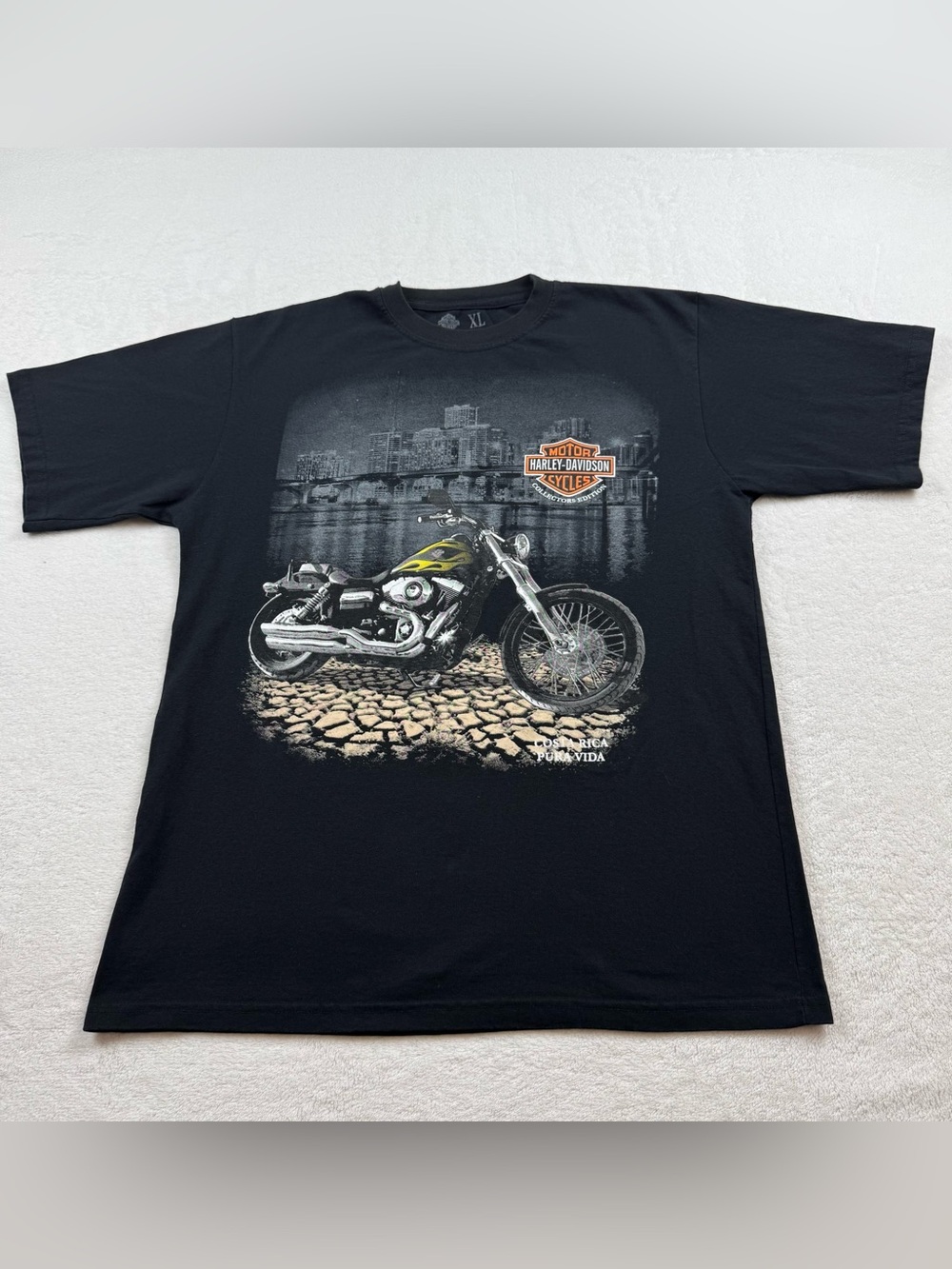 Harley-Davidson t-shirt men’s XL black collectors Edition Costa Rica pura vida